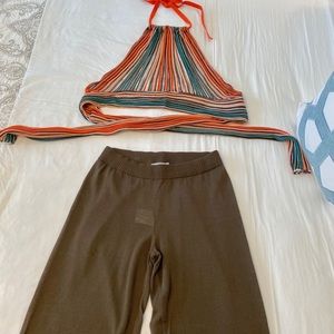 Missoni Halter Top & Knit Pant Set